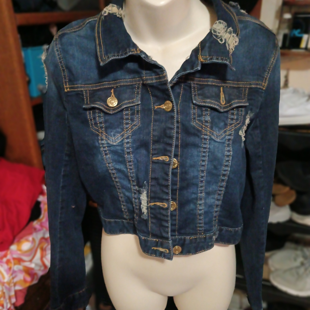 Distressed Denim Jacket